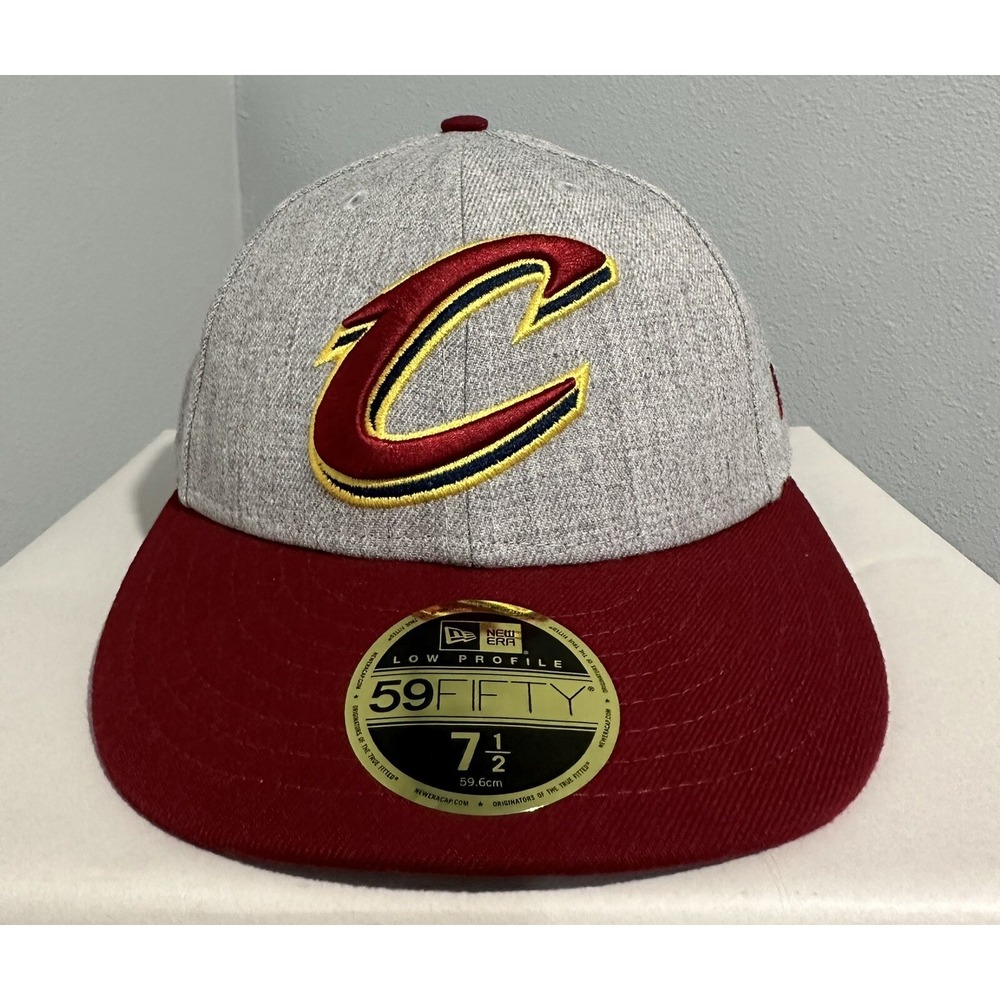 Cleveland Cavaliers NBA New Era 59FIFTY Fitted Hat Cap Size 7 1/2 Wool Blend NEW
